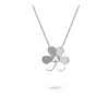 fourleaf clover pendant necklace female steel lucky grass clavicle saturn diamond necklaces gold for women mens tennis chain rose gold silvery