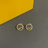 Top Quality Diamond Earrings Necklace Jewelry Set Double Letter Gold Ring Designer Studs Wedding Party Gifts Wholesale