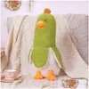 Bambole di peluche 50 / 70Cm Creative Banana Duck Toys Cuscino morbido piumino di cotone Cartoon Slee Home Divano letto Decorazione Ragazza Regali Drop Delivery Dhml2