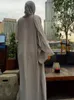 Ethnic Clothing Jalabiyat Ramadan 2023 Muslim Woman Abaya Jilbab Islamic Dresses Khimar Caftan Marocain Qatar Oman Turkey Robe Femme