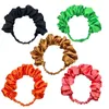 Haarbänder aus zerknittertem Stoff, Feen-Gesichtswäsche, Seiden-Stirnband, Haarband für Mädchen, für Frauen, Satin-Kopf, Turban, elastisch