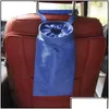 Otros accesorios interiores Asiento trasero del automóvil portátil Bolsa de basura Bote de basura Caja de soporte de polvo a prueba de fugas Caja Sty Dhssi