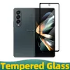 Täcktempererat glas svart för Samsung Galaxy Z Fold 4 3 2 W22 W21 Skärmskydd med full limfällningsskärm