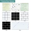 Wall Stickers OKB 20pcs 3030cm PVC Flat Imitation Marble Tile Floor Selfadhesive 3D Waterproof Bathroom Decals 230221