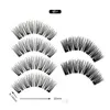 False Eyelashes 4 Magnetic Extension Natural Eyelash On Magnets Reusable 3D Fake Eye Lashes Makeup Drop Delivery Health Beauty Eyes Dh1Lj