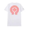 Mode Hommes T-shirts en gros Marque Top T-shirts Ch Blanc Pull court Casual Lettre en relief Horseshoe Sanskrit Cross Pattern Designersps6f