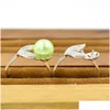 إعدادات المجوهرات بالجملة S925 Sterling Sier Ring Rings Pearl Rings Mountings Female DIY accessories PS4MJZ063 DROP DEL DHZZL