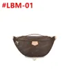 2023 Bumbag Waist Bag Mens Fannypack Brown Flower Leather Crossbody Purses Mensageiro Men Men Leather Clutch Hand Wallet 43644 44812 #LMB-01