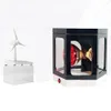 220V 150W Girevole Solar Film Heat Lamp Tint Box Display Tester IR con 6 vetri per UV / Resistenza isolamento / Test di trasmissione della luce visibile MO-623