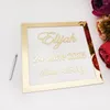 Décoration de fête personnalisé baptême signes de bienvenue né bébé personnalisé acrylique miroir argent plaque signalétique anniversaire signe décor faveurs cadeaux