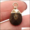 Charms натуральный камень капля воды розовая Quartz Lapis Lazi Burquoise Opal Pendant Diy для браслетных сережков ожерелье