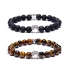 Braccialetti con ciondoli Dog Paw Chakras Healing Stone Bracciale Donna Uomo Energy Buddha Gioielli Drop Delivery Dhn3G