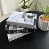 Decorative Objects Figurines Luxury Decoration Books Storage Box Home Living Room Prop Designer Fake Coffee Table Aesthetics Ornaments 230221