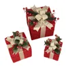 Christmas Decorations 3pcs Present Decoration Classic Festive Adding More Atmosphere