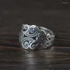 Cluster Rings FNJ 925 Silver Lucky Cloud Ring Original S925 STERLING FOR Women Jewelry Open Регулируемый размер США