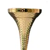 Feestdecoratie 10 trompetvormige vazen ​​Gold Glass Delicaat voor trouwtafels Tabel Centerpieces Evenementen Home Decor