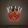 Hanglampen vintage basketbal glas licht retro loft decor industriële led hangende lamp bar kinderen slaapkamer keuken verlichting armaturen