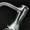 Slim midja XXL Terp Slurper Hybrid Quartz Blender Banger 80mm Tall 10mm 14mm Man Full Weld Hourglass Cyclone Spinning Splash Guar6712602