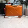Klasyczna torebka damska Luksusowa torebka damska od projektanta Modny łańcuszek w kratę skórzana kwadratowa torba Wysokiej jakości listonoszka na jedno ramię