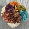 Dekorative Blumenkränze, 5 Stück/Set, künstliche Hortensie, Hochzeitsblume, Zweigkopf, Dekoration, Geburtstagsfeier, Verzierung