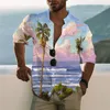 Men's Casual Shirts Summer Men's Tropical Hawaiian Shirts 3D Printed Harajuku Short Sleeve Blouse Oversized Tops Tee Shirt Homme Y2k Camiseta Hombre 230220