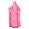 Etnische kleding Moslim Lange Khimar Gebed Jurk Vrouwen boven het hijab Hapeed Abaya Jilbab Ramadan Robe Kaftan Islamitische Worship Service