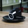 Cups Saucers Nuova Point Classic Esp Espresso Mug Saucer Set 9mm Super Thick S Professional Contest Level Cafe Coffee Cup Black