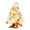 Decoraciones navideñas 50 cm Mini árbol de mesa Adorno de luz LED artificial
