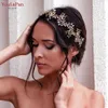 Tiaras TOPQUEEN Hochzeit Tiara Braut Kopfschmuck Party Haarschmuck Strass Stirnbänder für Frau Hochzeit Braut Haarschmuck Z0220