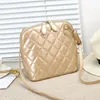 Evening Bags REPRCLA Plaid Women High Quality Shoulder Patent Leather Messenger Casual Shell Crossbody 230220