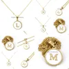 Charmes Funmode À La Mode En Acier Inoxydable Alphabet Pendentif Collier Pour Femmes Robe Bijoux Accessoires Lettre En Gros Fn173 Dro Dhtfa