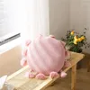 Pillow Cute Tassel Soft Round Seat Fluffy Kawaii Home Decor Cotton Bed Throw Car Sofa Chair Knitted Back S