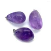 Anhänger-Halsketten, Naturstein, Amethyst, unregelmäßig, 35–50 mm, Kieselkristall, Charm-Schmuckherstellung, DIY-Halskette, Ohrring-Zubehör