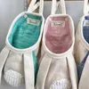 Boîtes de rangement Oreilles durables Organisateur de sacs de sac Panier de tissu non tissé avec des fournitures domestiques à deux poignées