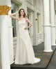 New Wedding Dress Sequin Slim Mermaid Deep V Single Shoulder Naked Back Long Dress EN33393