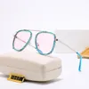 Fashion Designer Occhiali da sole Occhiali da vista classici Occhiali da sole da spiaggia per uomo Donna 7 colori Opzionale Firma triangolare F F 1667 con scatola