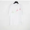 مصمم النخيل رجال تي القمصان ملائكة المرأة tshirt رسائل تدرج ملونة طباعة قميص القطن النقي الأزواج