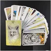 Jeux de cartes Meilleure vente de cartes de Tarot pour animaux Oracle Board Deck, jeu de fête X1106, livraison directe, jouets cadeaux Puzzles Dh30Q