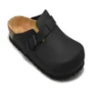 Designer BirkinStock Slippers Outlet Alemanha Boken Baotou Shoppers Boston Leather Cork Shoes para homens e Womenuref