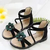 Sandals Summer 2022 Flowers Roman Flowers Kids For Girl Princess Fashion Girls Shoes of 5 to 12 years Child Beach Sandalscsh1411 R230220