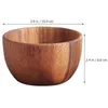 Bowls Fruit Holder Safe Sauce Wood Salad Bowl Natural Mixing Household Wooden For Kitchen Home El