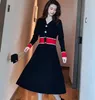 New Woman Clothing Casual Dresses Spring Autumn Womens Dress Skirt Outwear Slim Style With Budge Designer Lady Sexy Dresses A008