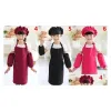 Aprons Kids Pocket Craft Cooking Baking Art Painting Kitchen Dining Bib Children 10 Colors Drop Delivery Home Garden Textiles New