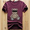 T-shirts pour hommes Hot Diamond TShirt Lunettes Bear Tide Marque Homme T-shirts à manches courtes Nouveau style Casual Jeune Streetwear Haut en coton Vêtements pour hommes Z0221