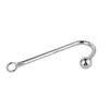 Stainless Steel Anal Hook with Ball Metal Anal Plug Adult Sex Toys Butt Plug Anal hook