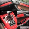 Car Stickers Carstyling 3D/5D Carbon Fiber Interior Center Console Color Change Molding Sticker Decals For Q5 2010 Drop Delivery Mob Dh3Gj