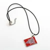 펜던트 목걸이 애니메이션 X Jeff Lux 체인 길이 목걸이 라이센스 로고 빨간 아연 합금 초커 장신구