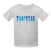 Tshirts masculins trapstar london aboudeur bleu parentchild t shirt à manches courtes d'été