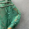 Robes décontractées femmes mode africaine Guipure dentelle tissu Soluble dans l'eau broderie musulman élégant Dashiki Abaya dubaï Boubou robe