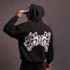 Men's Hoodies Sweatshirts Streetwear Brand Men's Hoodie Spring Hooded Pullover 2 Wolf Heads Print Autumn Womens Oversized Swearshirt Top Free Shipping Z0221